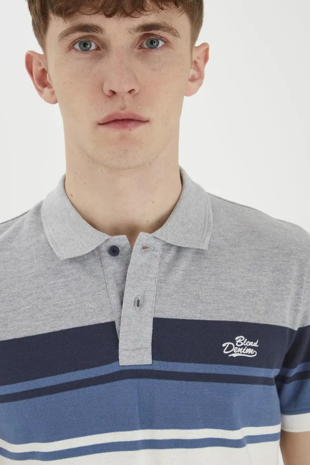 Men Blend Polos Polo Shirt Dress Blues