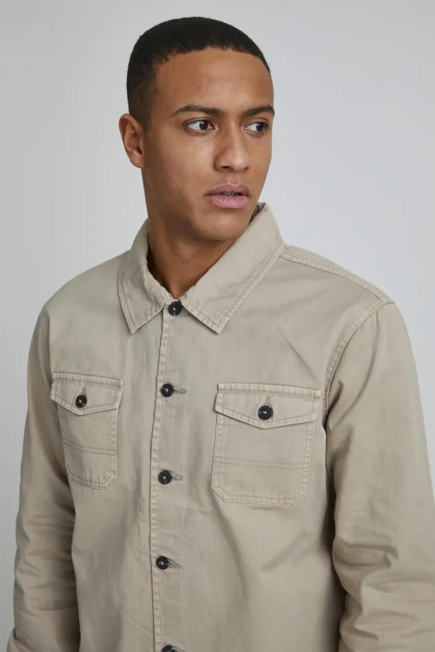 Men Blend Shirts Long Sleeved Shirt Crockery