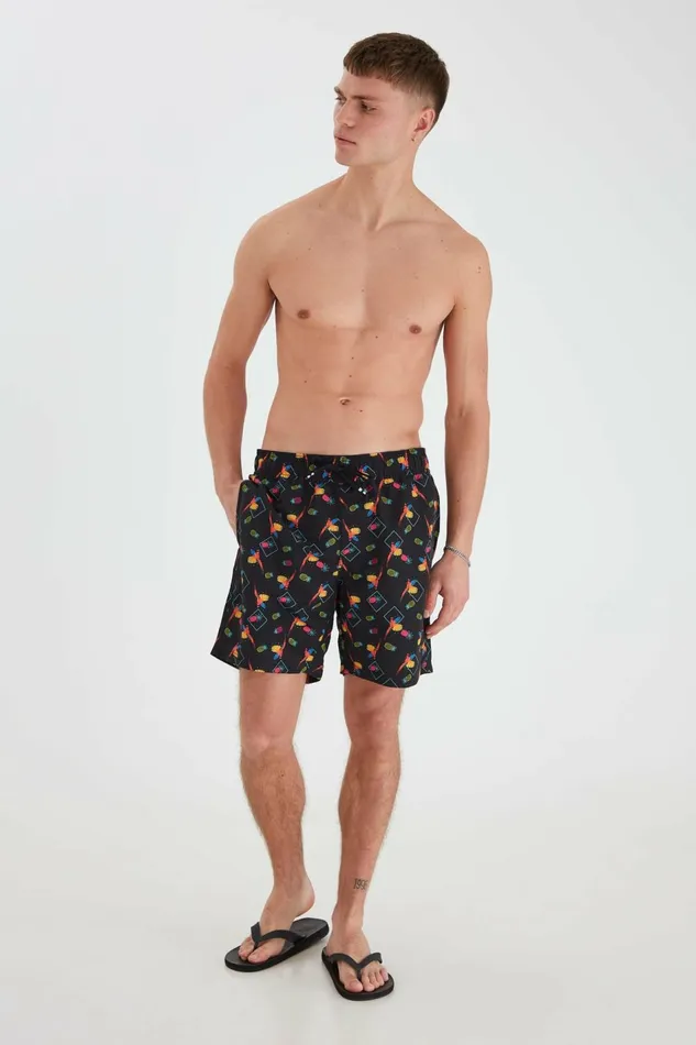 Men Blend Swim Shorts Swimwear Black