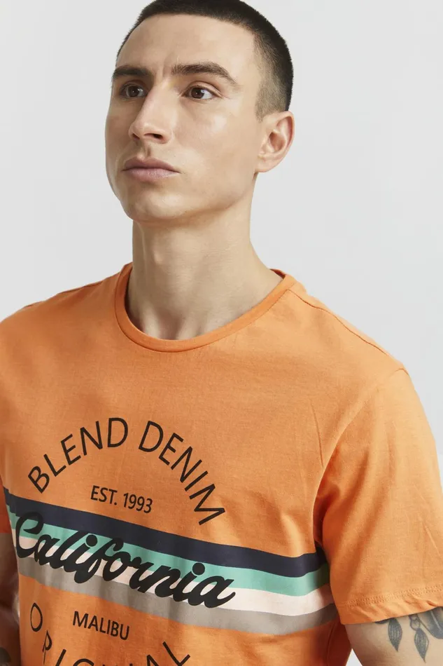 Men Blend TShirts Tshirt Dusty Orange