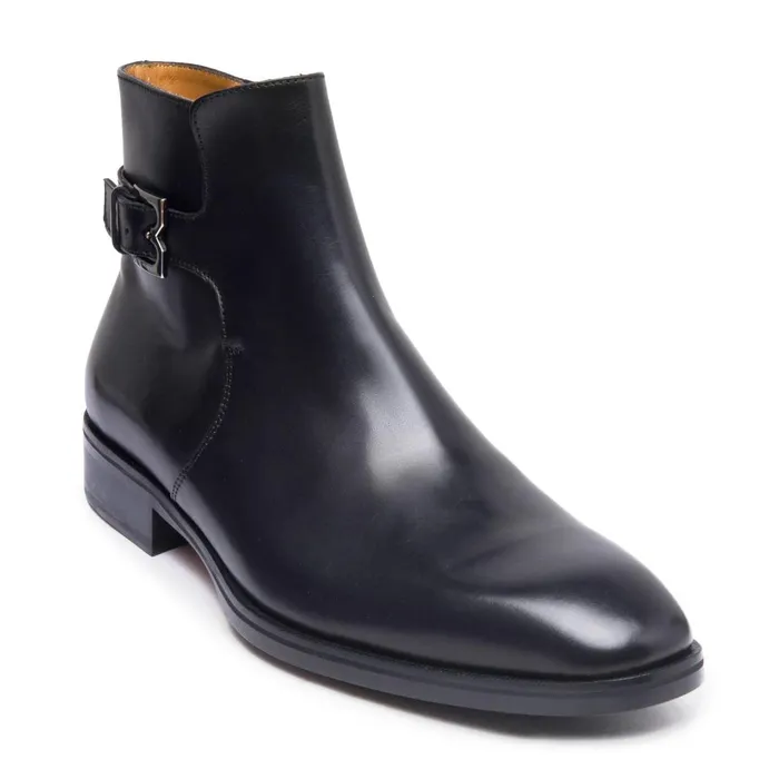 Men Boots Bruno Magli Angiolini Leather Dress Boot 8211 Black