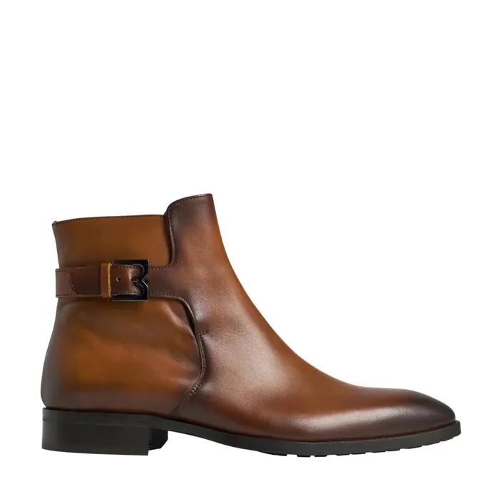 Men Boots Bruno Magli Angiolini Leather Dress Boot 8211 Cognac
