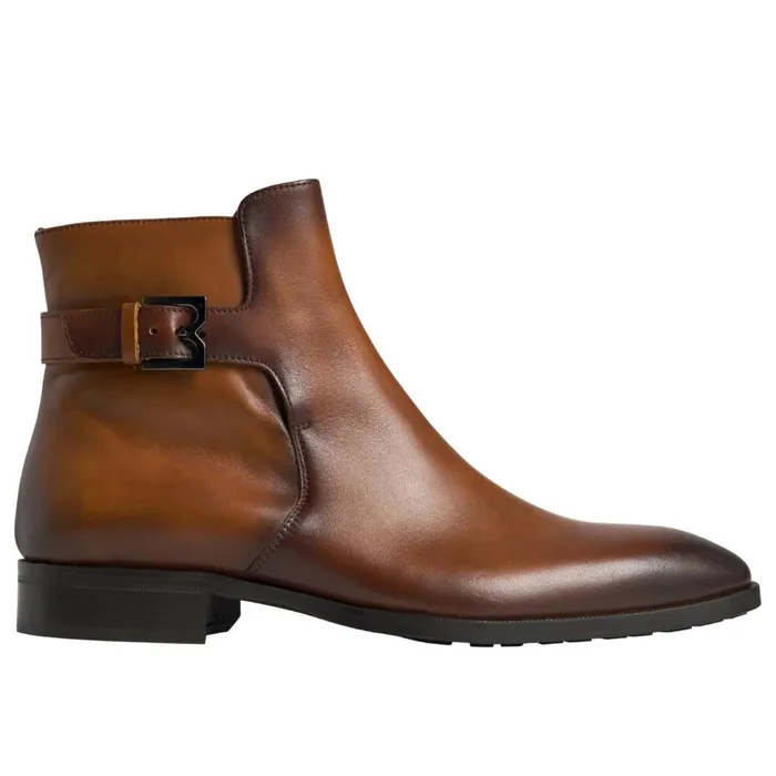 Men Boots Bruno Magli Angiolini Leather Dress Boot 8211 Cognac