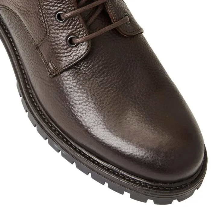 Men Boots Bruno Magli Hunter Contemporary Lace Up Stretch Boot Dark Brown