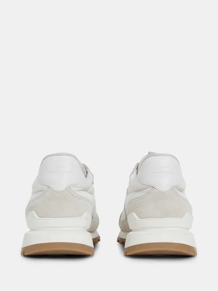 Men Bridge Runner Sneaker Cloud White JLindeberg Jeans Men Bridge Runner Sneaker Cloud White JLindeberg Jeans