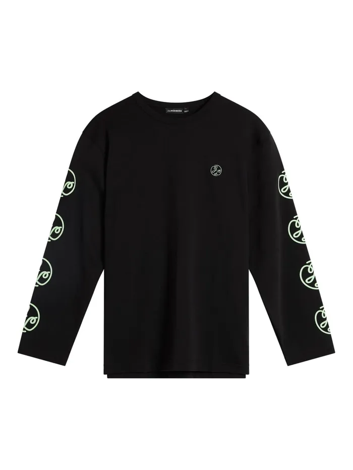 Men Camilo LS Graphic Tshirt Black JLindeberg Tshirts Men Camilo LS Graphic Tshirt Black JLindeberg Tshirts