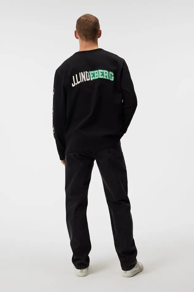 Men Camilo LS Graphic Tshirt Black JLindeberg Tshirts Men Camilo LS Graphic Tshirt Black JLindeberg Tshirts