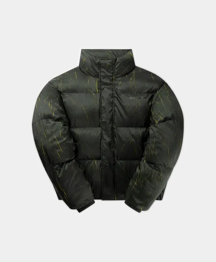 Men Cardamom Green Renako Puffer Jacket Daily Paper Jackets