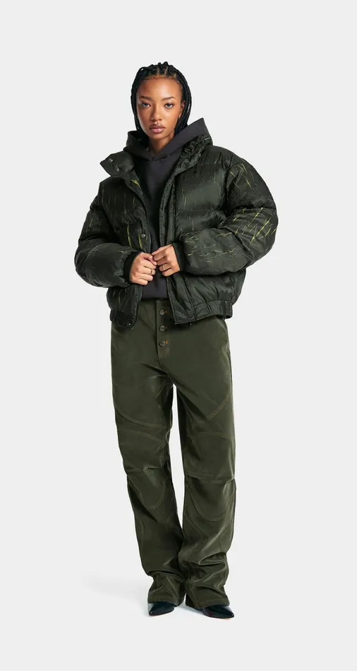 Men Cardamom Green Renako Puffer Jacket Daily Paper Jackets