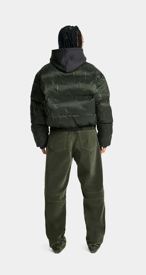 Men Cardamom Green Renako Puffer Jacket Daily Paper Jackets