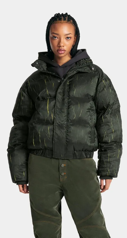 Men Cardamom Green Renako Puffer Jacket Daily Paper Jackets