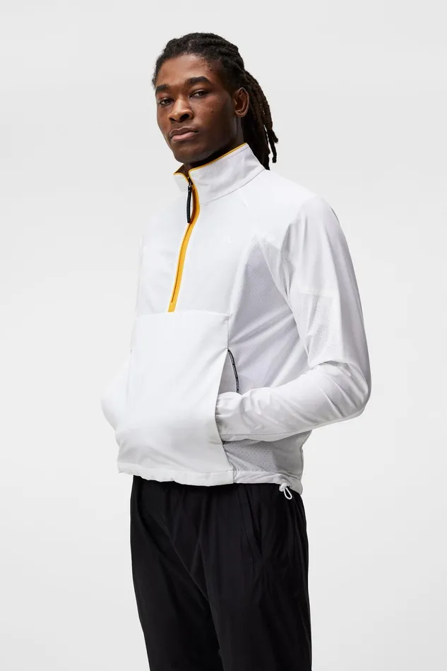 Men Cash Track Top White JLindeberg Jackets