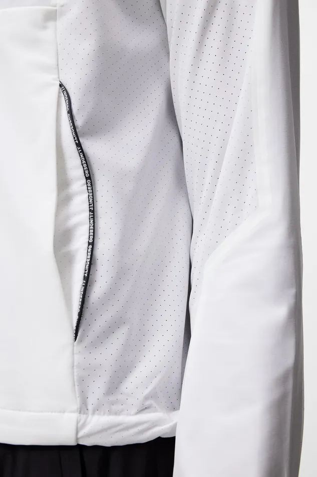 Men Cash Track Top White JLindeberg Jackets Men Cash Track Top White JLindeberg Jackets