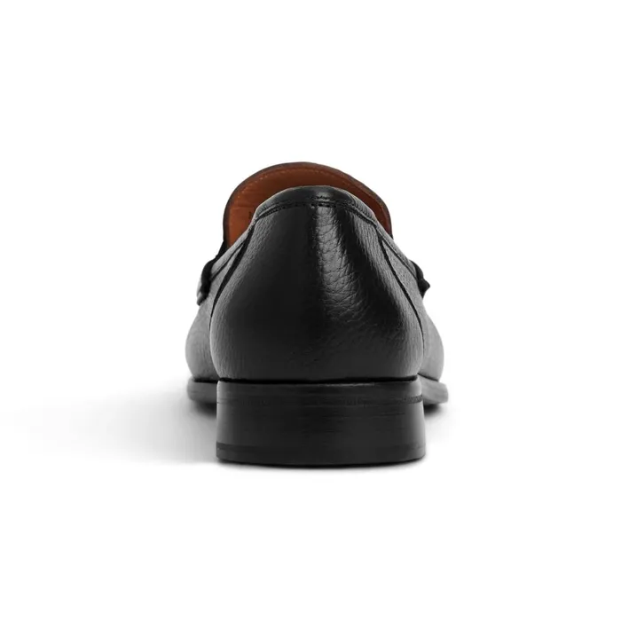 Men Casual Shoes Bruno Magli Tonio Slip On Loafer Black Cervo Leather