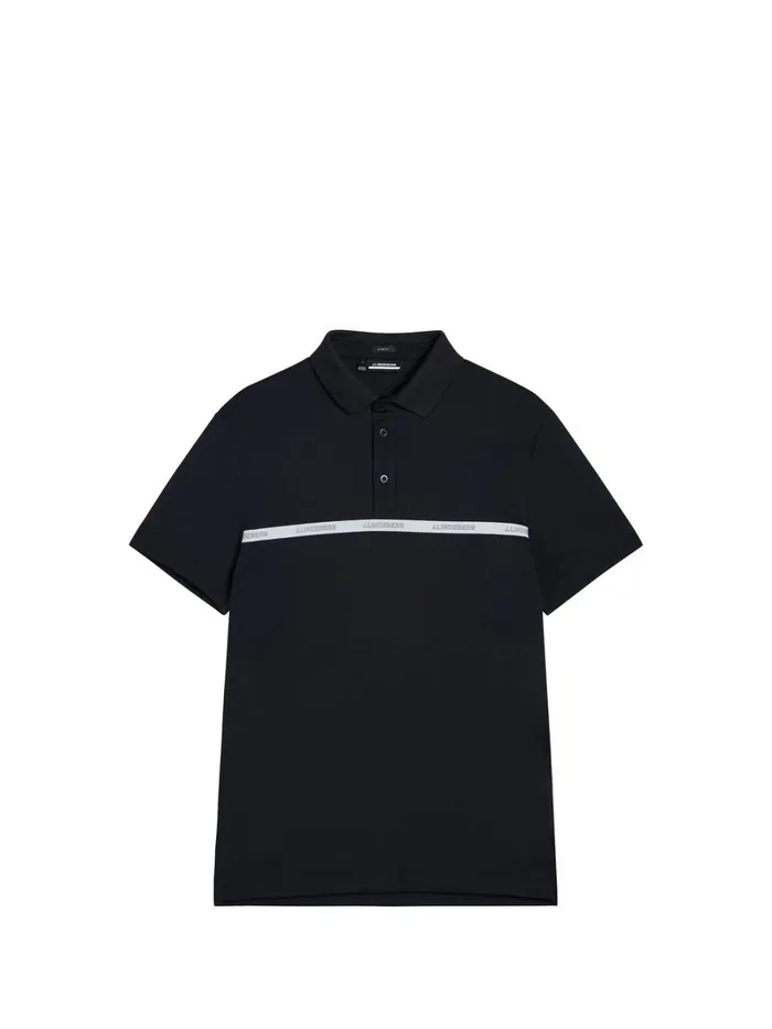 Men Chad Slim Fit Polo Black JLindeberg Polo Shirts