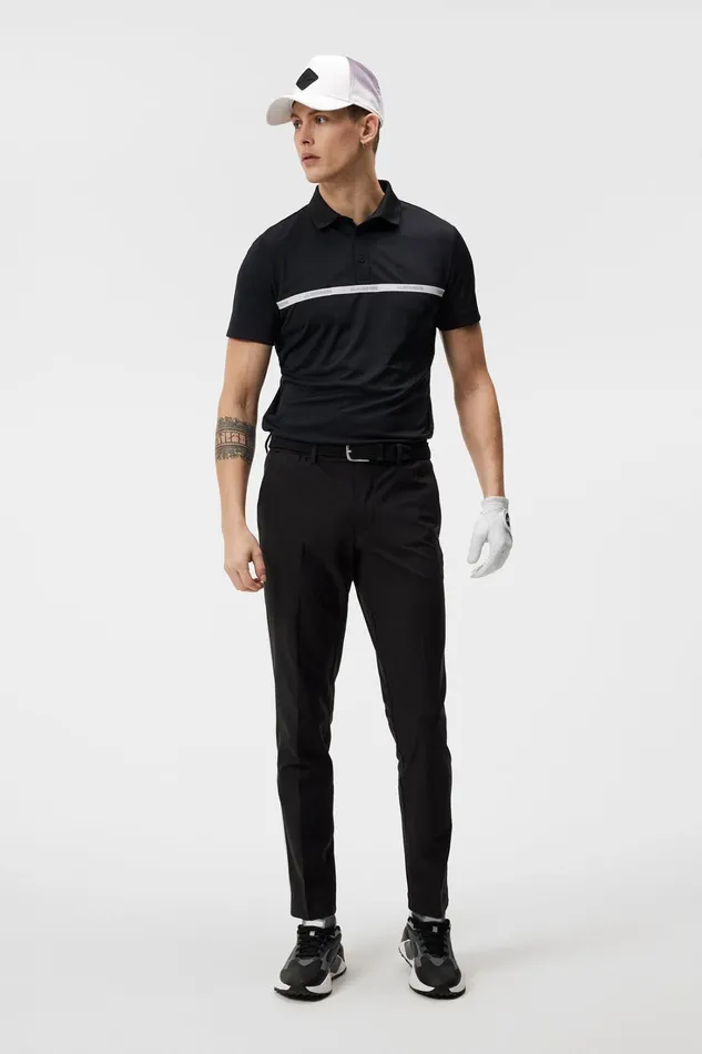 Men Chad Slim Fit Polo Black JLindeberg Polo Shirts