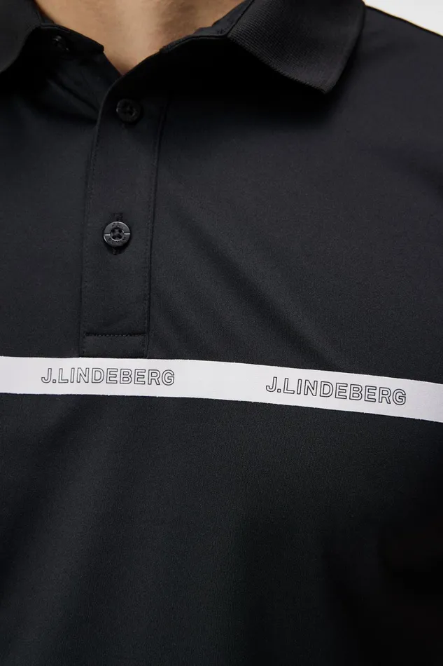 Men Chad Slim Fit Polo Black JLindeberg Polo Shirts