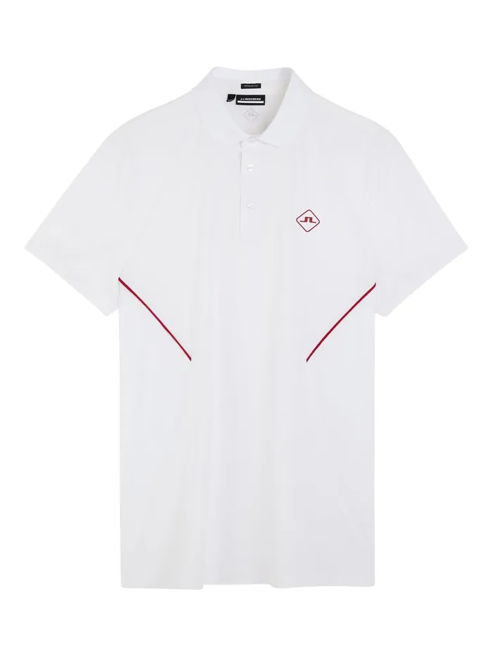 Men Chris Regular Fit Polo White JLindeberg Polo Shirts