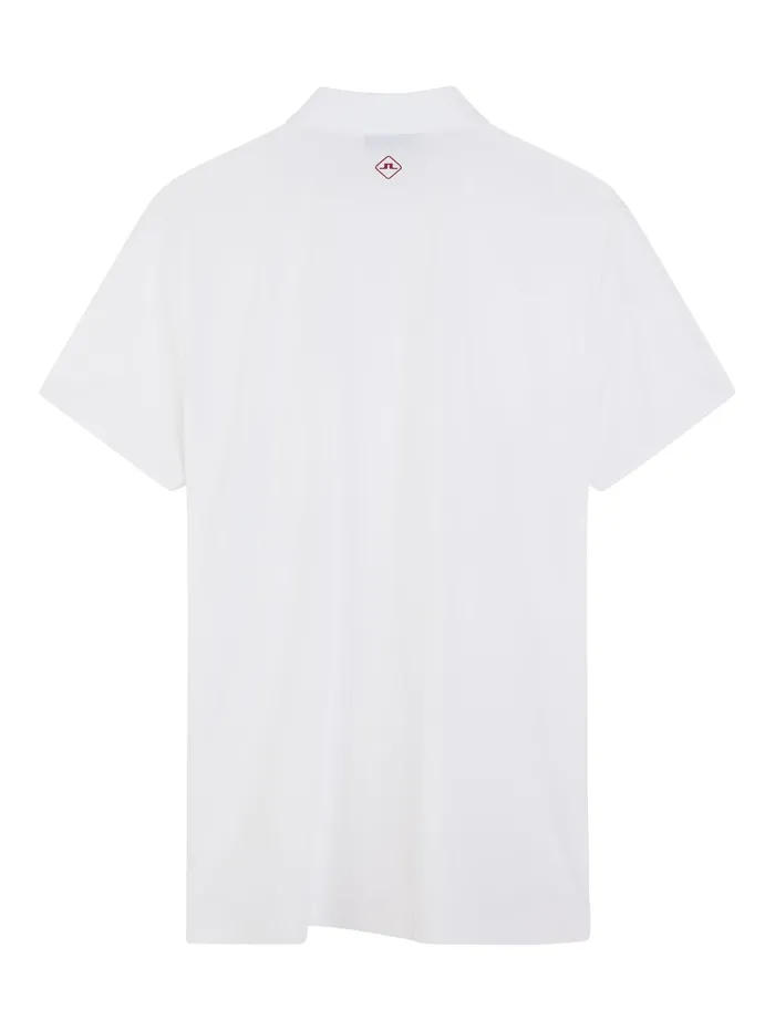 Men Chris Regular Fit Polo White JLindeberg Polo Shirts