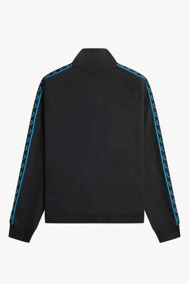 Men Contrast Tape Track Jacket Blackcyber Blue Fred Perry Track Jackets