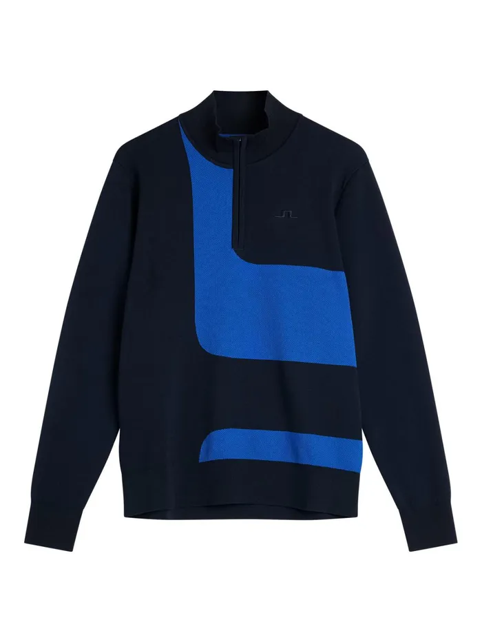 Men Davis Knitted Sweater JL Navy JLindeberg Knitwear Men Davis Knitted Sweater JL Navy JLindeberg Knitwear