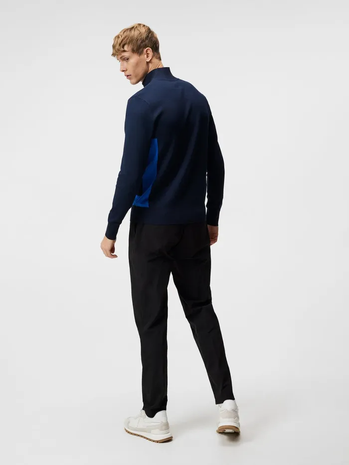 Men Davis Knitted Sweater JL Navy JLindeberg Knitwear Men Davis Knitted Sweater JL Navy JLindeberg Knitwear