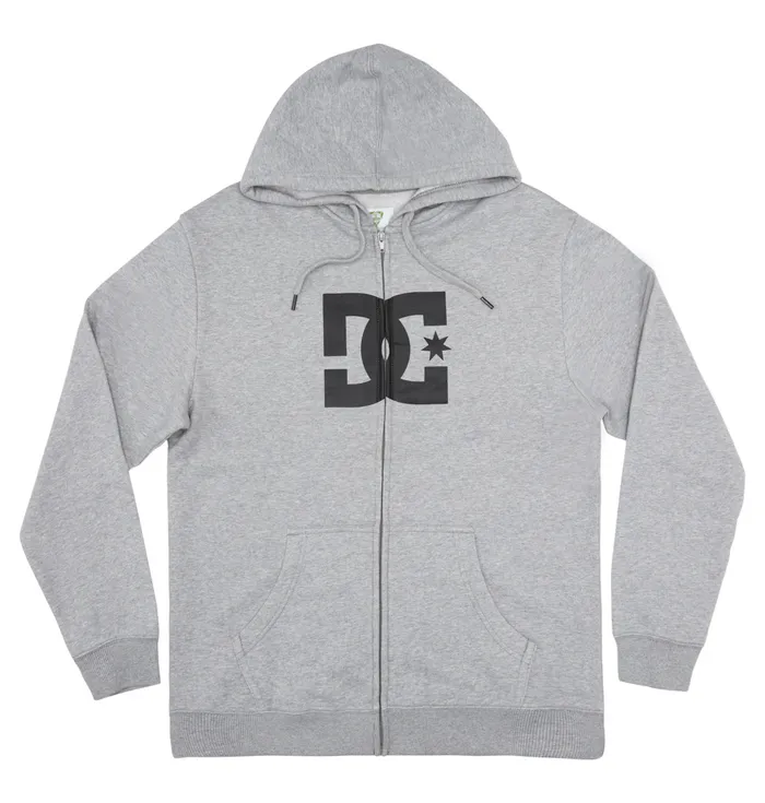 Men DC Shoes DC Star ZipUp Hoodie heather grey Sweatshirts and Hoodies