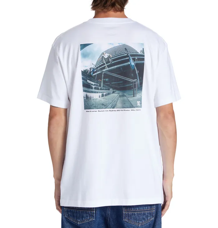 Men DC Shoes Heikkila Sw 360 Flip TShirt white TShirts