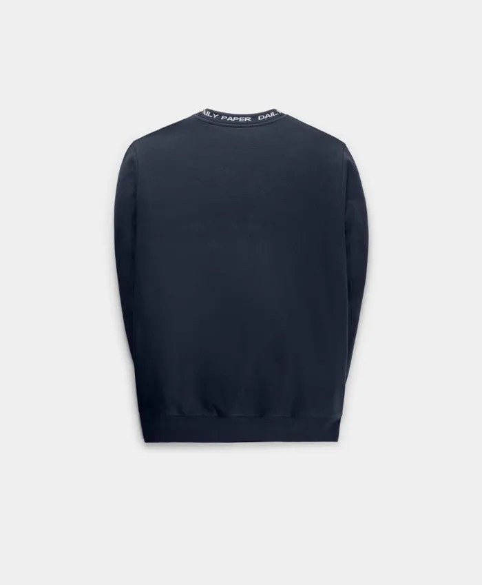 Men Deep Navy Erib Sweater Daily Paper Hoodies and Sweaters Men Deep Navy Erib Sweater Daily Paper Hoodies and Sweaters