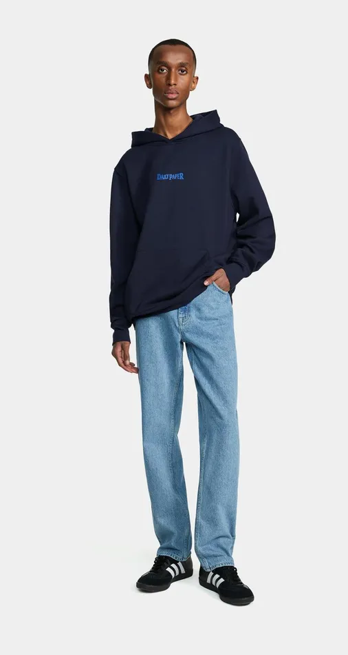 Men Deep Navy Rami Hoodie Daily Paper Hoodies and Sweaters Men Deep Navy Rami Hoodie Daily Paper Hoodies and Sweaters