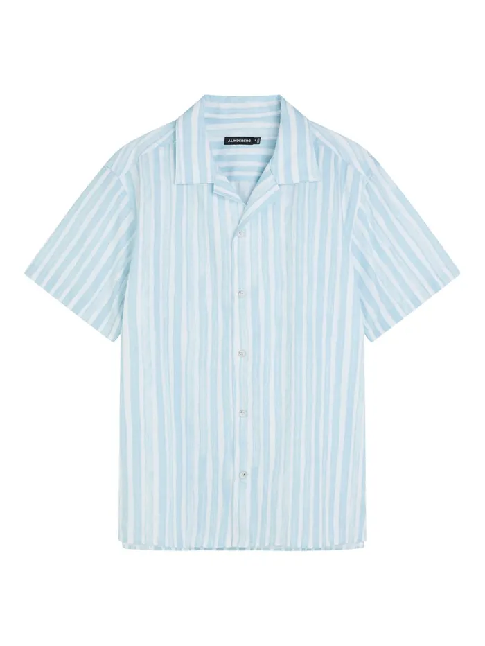 Men Elio Painted Stripe Reg Shirt Dream Blue JLindeberg Shirts Men Elio Painted Stripe Reg Shirt Dream Blue JLindeberg Shirts