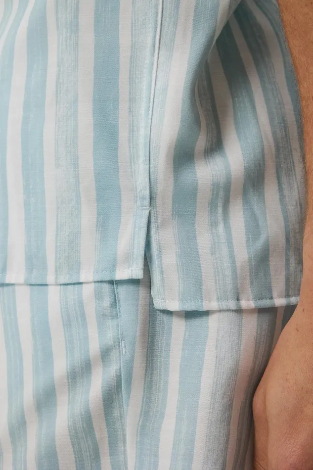 Men Elio Painted Stripe Reg Shirt Dream Blue JLindeberg Shirts Men Elio Painted Stripe Reg Shirt Dream Blue JLindeberg Shirts