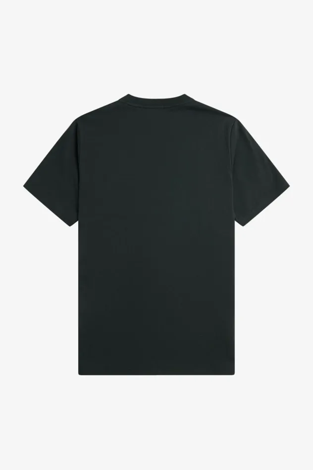 Men Embroidered TShirt Night Green Fred Perry TShirts