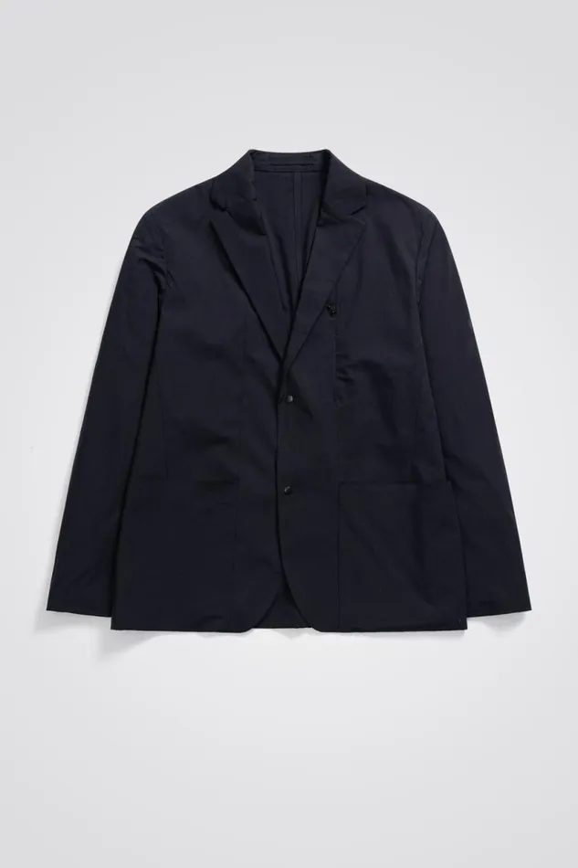 Men Emil Travel Light Dark Navy Norse Projects Overshirts