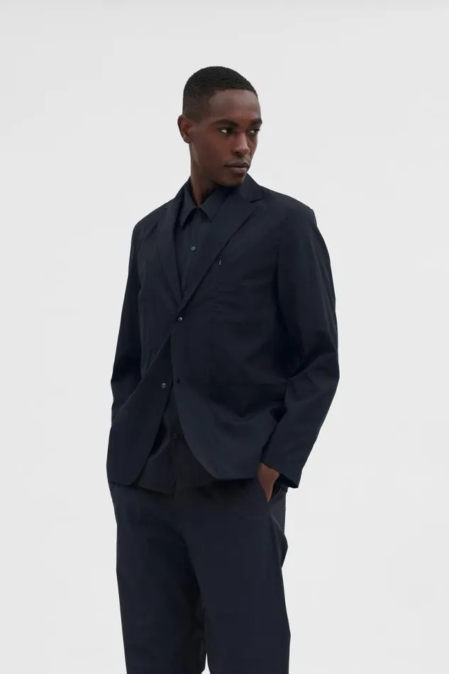 Men Emil Travel Light Dark Navy Norse Projects Overshirts