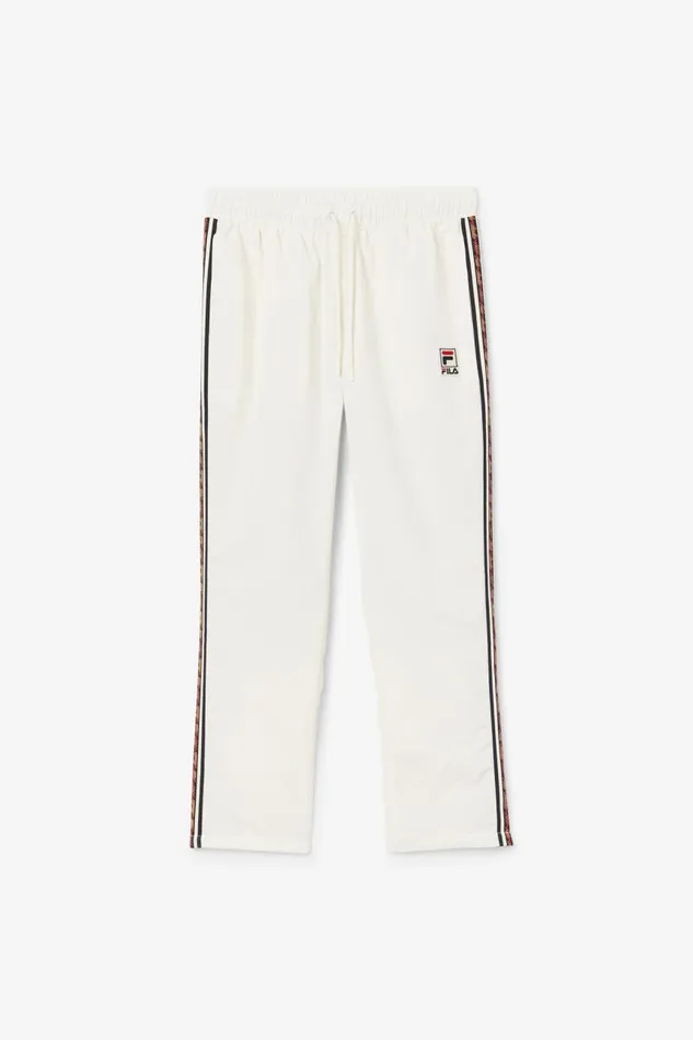 Men Fila Pants and Shorts Faras Windpant Gardenia Black Fila Red