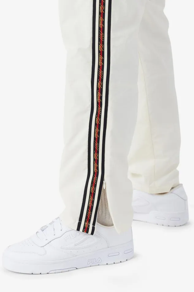 Men Fila Pants and Shorts Faras Windpant Gardenia Black Fila Red