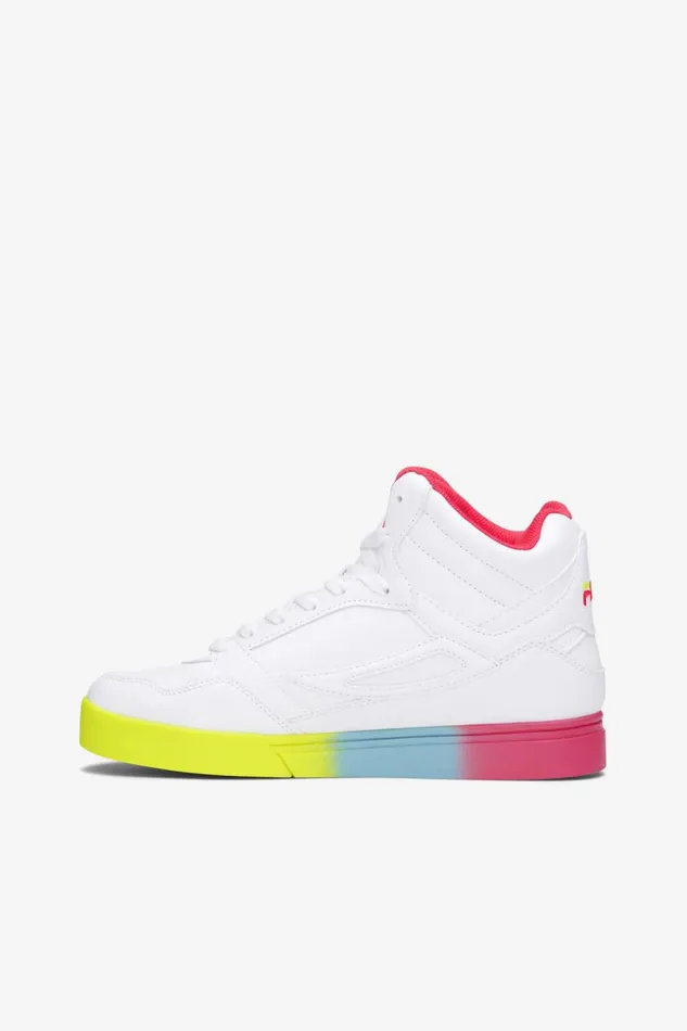 Men Fila Sneakers and Lifestyle Everge White Diva Pink Safety Yellow