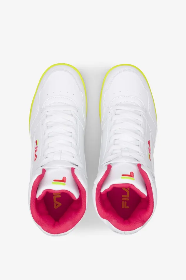 Men Fila Sneakers and Lifestyle Everge White Diva Pink Safety Yellow