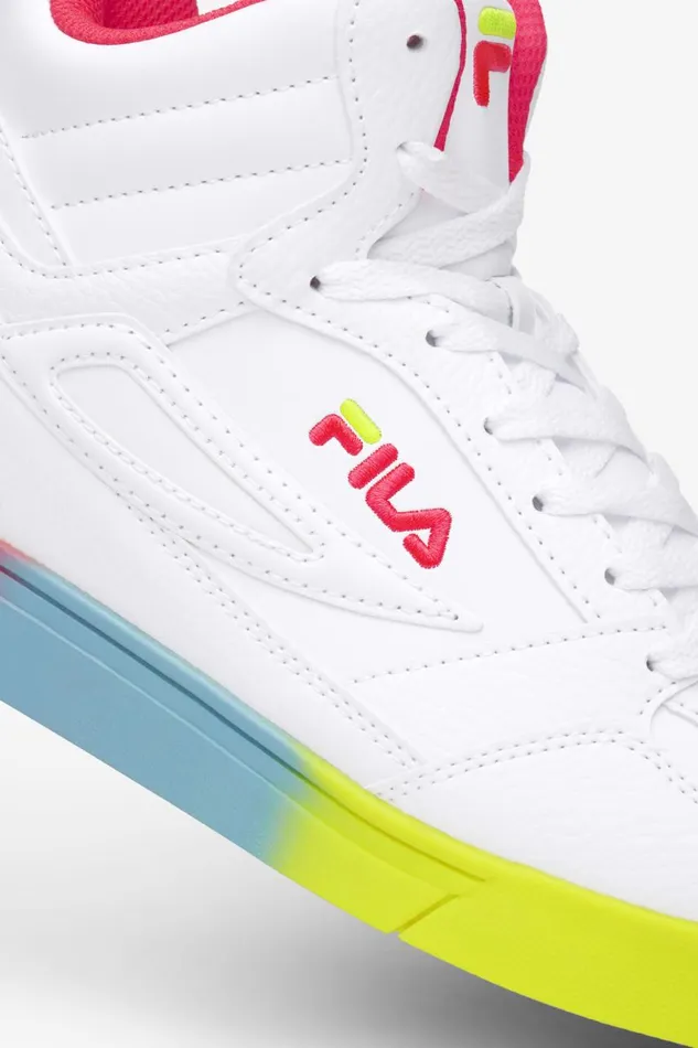 Men Fila Sneakers and Lifestyle Everge White Diva Pink Safety Yellow