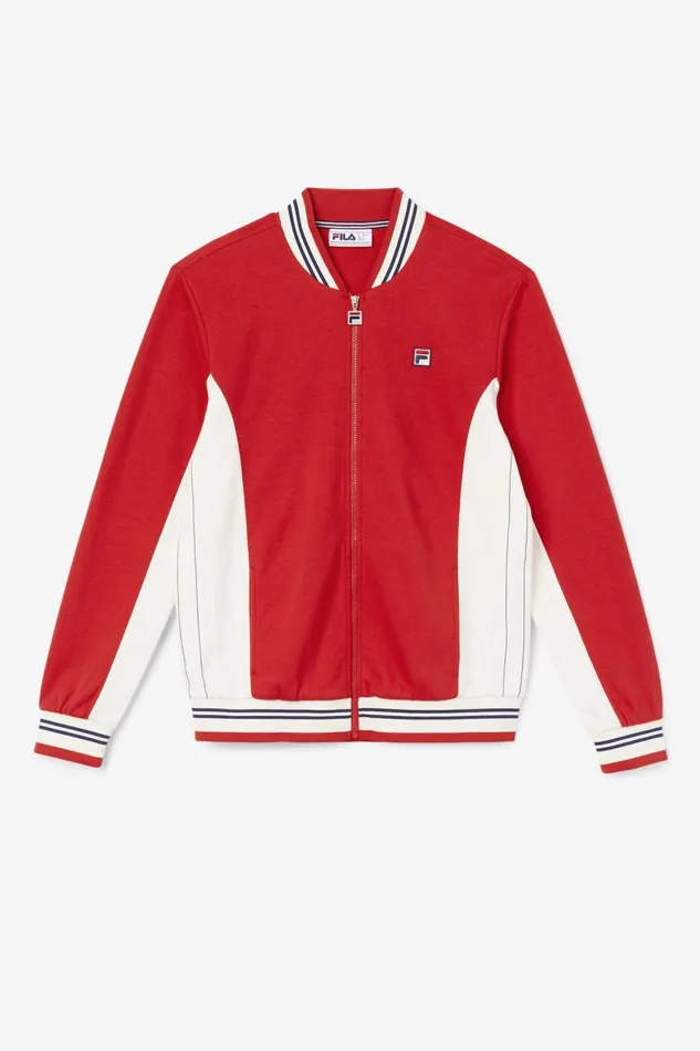 Men Fila Sweaters and Outerwear Settanta Jacket Fila Red Gardenia Fila Navy
