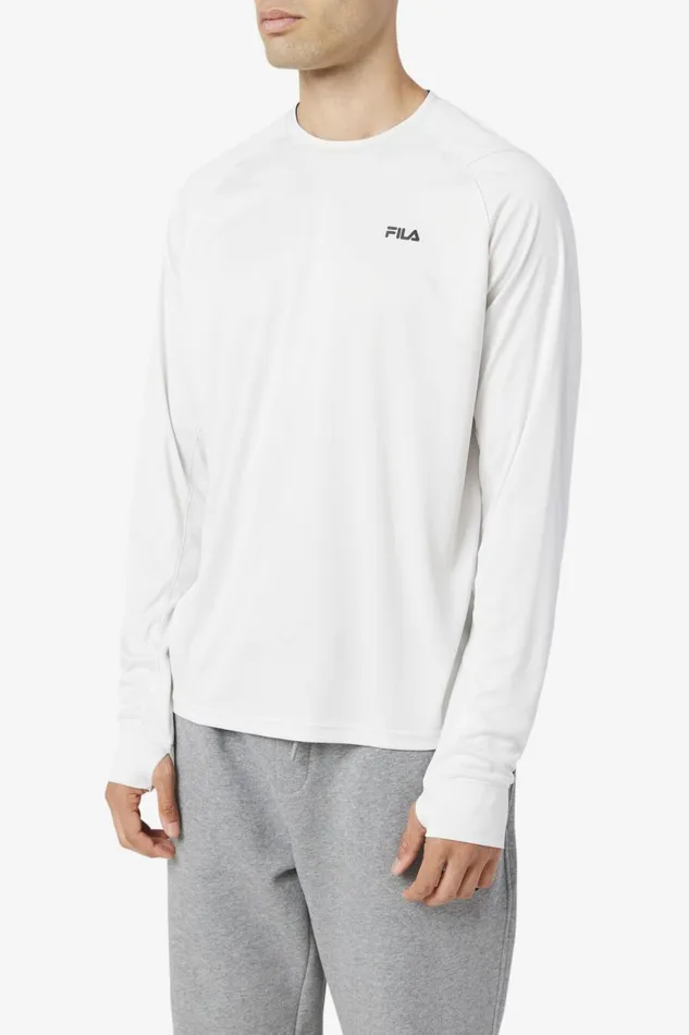 Men Fila Tops Jazam Long Sleeve Crew