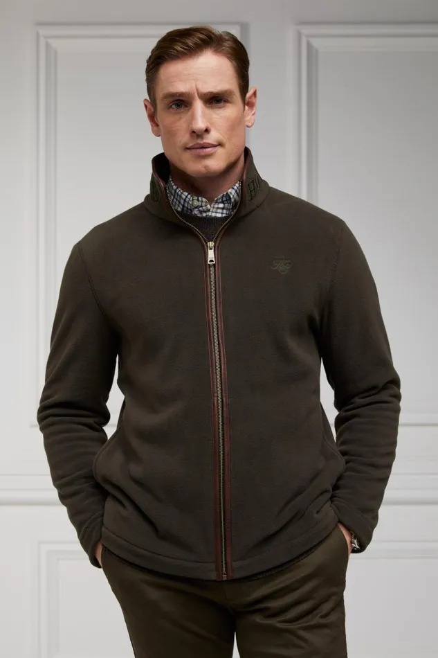 Men Fleeces Holland Cooper Country Fleece Jacket Khaki