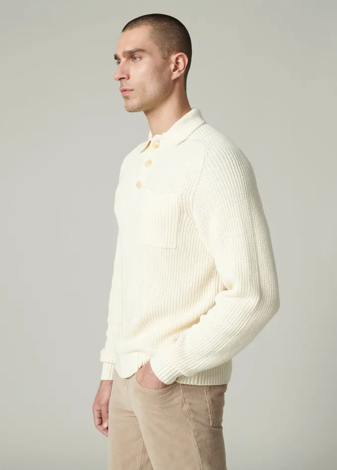 Men Joe8217s Jeans RUBEN POLO SWEATER Chalk Sweaters Hoodies