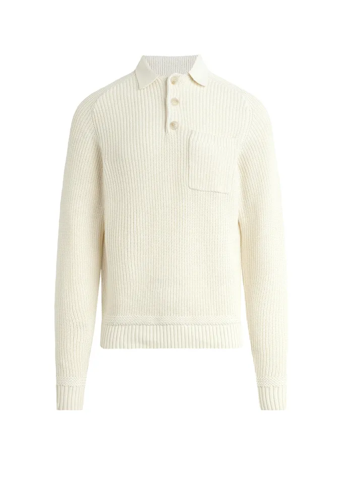 Men Joe8217s Jeans RUBEN POLO SWEATER Chalk Sweaters Hoodies