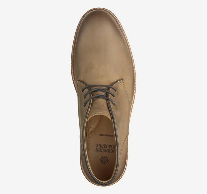 Men Johnston and Murphy Boots Calder Chukka Brown Oiled Full Grain Men Johnston and Murphy Boots Calder Chukka Brown Oiled Full Grain