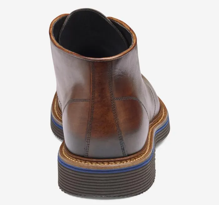 Men Johnston and Murphy Boots Jenson Chukka Boot Brown Italian Calfskin Men Johnston and Murphy Boots Jenson Chukka Boot Brown Italian Calfskin