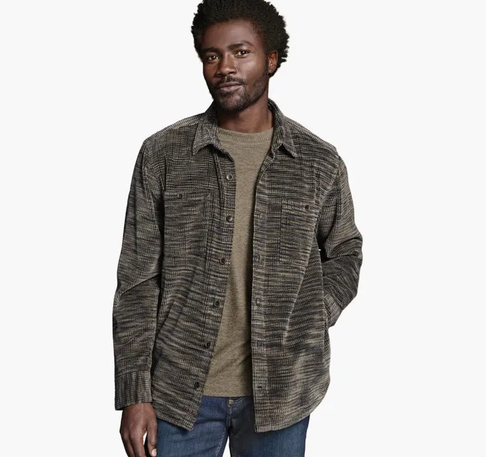 Men Johnston and Murphy Coats Jackets and Vests Striated Corduroy Shirt Jacket Navybrown Men Johnston and Murphy Coats Jackets and Vests Striated Corduroy Shirt Jacket Navybrown