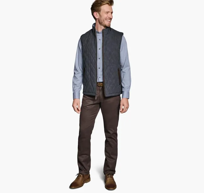 Men Johnston and Murphy Coats Jackets and Vests Upton Reversible Vest Blue Plaidnavy Men Johnston and Murphy Coats Jackets and Vests Upton Reversible Vest Blue Plaidnavy