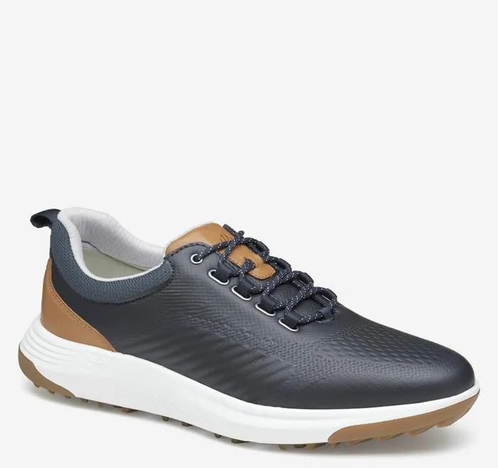 Men Johnston and Murphy LaceUps Amherst GL1 Sport Hybrid Navy Coated Knit